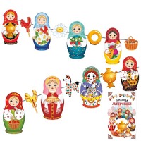 Гирлянда Матрешки 300см