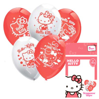 Набор шаров «Hello Kitty» асорти рис., 5 шт. 12"/30см